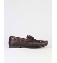 Kahverengi Bağcık Detaylı Erkek Loafer Ayakkabı
