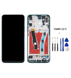 Tkgz Y9 Prime 2019 Uyumlu Lcd Ekran Dokunmatik Servis ÇITALI YEŞİL + TAMİR SETİ