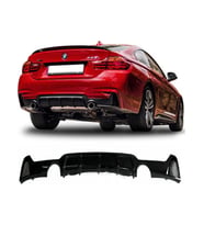 Bmw 4 Serisi F36 Grand Coupe Uyumlu Sağ-Sol Tek Çıkışlı Arka Difüzör (Plastik)
