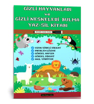 Gizli Hayvanları ve Gizli Nesneleri Bulma YAZ-SİL Kitabı