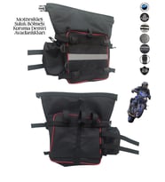 SEVBAGS MOTORSİKLET SULUKLU KORUMA DEMİRİ AVADANLIK ÇANTALARI (Siyah)
