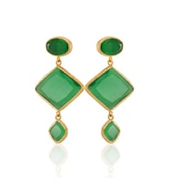 Kadir Jewellery 22 Ayar Altın Kaplama Kadın Sallantılı Küpe -El İşçiliği Ve Hipoalerjenik Küpe