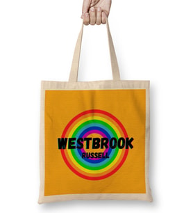 Russell Westbrook - Basketball gifts Vintage Retro Rainbow Quotes For BOYS AND Dad Bez Çanta Uzun Saplı