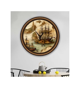 Retro Duvar Saati 35 CM x 35CM (Karışık)