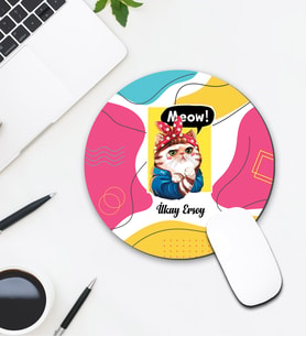 Kişiye Özel Kedi Tasarımlı Mouse Pad 125