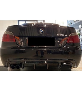 Bmw E60 Vorstainer Difüzör Parlak Siyah Plastik Arka Difizör