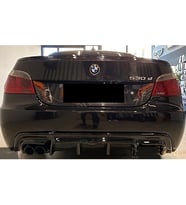 Bmw E60 Vorstainer Difüzör Parlak Siyah Plastik Arka Difizör