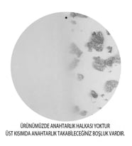 50 Adet EPOKSİ YUVARLAK 5 CM ANAHTARLIK MODELİ GÜMÜŞ PK:1-