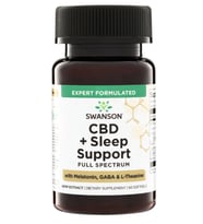 Swanson Vitamins C.B.D + Sle ep Support Full Spec trum w/ Mela tonin, GA BA & L-Theanine 15mg · 60 Softgels.