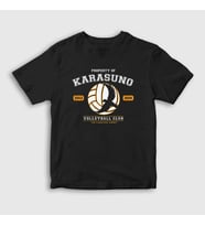 Presmono Unisex Çocuk Siyah Karasuna Voleybol Anime Haikyu T-Shirt 237617tt