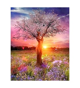 Doğa Ana Sticker(Çerçeveli) 70x90 Sayılarla Boyama Hobi Seti