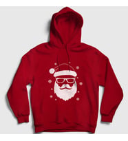 Presmono Unisex Kırmızı Noel Baba Santa Claus Yılbaşı Kapüşonlu Sweatshirt 270393tt