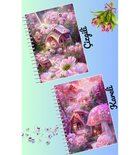 Büyülü tasarımlar defter seti 2 adet A4 boyutu 21*30 çizgili + kareli 60 syf