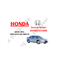 Honda Accord Sedan 10/1993-07/1998 Araca Özel Kısa -Uzun Far Ampu