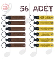 A Kahve & Sarı, Kırtasiye Müşterilerine Özel Sürpriz, 56’li Set, Kişisel Yazılı Deri Hediyelik