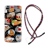 General Mobile GM8 Go GM9 GM20 Pro Plus Kılıf Boyun Asklı Rasta Silikon Miyavlamalar 1793