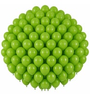 Açık Yeşil Renk Lateks Pastel Balon (30 cm) - 100 Adet