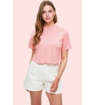 Kadın Denim Şort Yüksek Bel City Short Boru Paça Pamuklu Yaz Aylarının Vazgeçilmezi Günlük Kullanım (Beyaz)