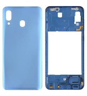 Samsung Galaxy A30 - SM-A305F FULL Kasa Arka Kapak Takım MAVİ