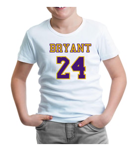 Kobe Bryant - 24 Beyaz Çocuk Tshirt