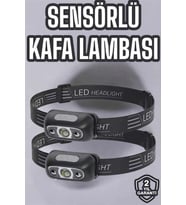 Şarjlı LED Kafa Lambası 4 Modlu Su Geçirmez Kamp