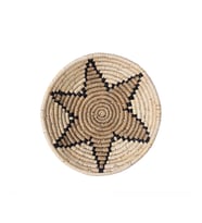 Koza Home Meander  Natural Bambu Afrikan El Yapımı Yıldız Duvar Tabağı Dekoru 25x5cm 8820