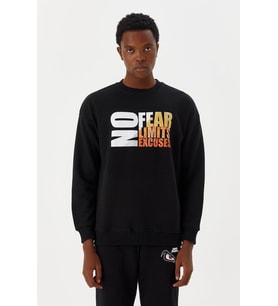 No Fear Erkek Sweatshirt Siyah M500260
