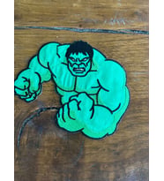 12X15 CM ÜTÜ İLE YAPIŞAN HULK KABARTMA NASKIŞ İŞLEME ARMAA YAMA DİKİŞ  HOBİ