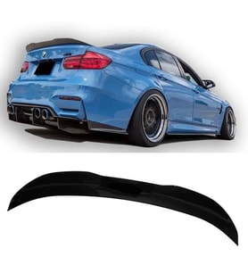 Bmw F30 PSM Bagaj Üstü Spoiler Parlak Siyah Spoyler Plastik İthal