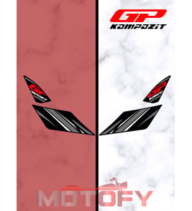 GP Kompozit Honda PCX 125 2021-2024 Uyumlu Artçı Ayak Pad Gri