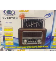 Everton Rt-741 Bluetooth -Fm-Am-Sw-Usb-Tf Card-Aux Nostaljik Radyo (Alev ışık Görselli )