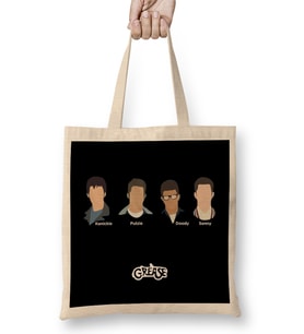Grease T Birds Movie Silhouette Bez Çanta Uzun Saplı