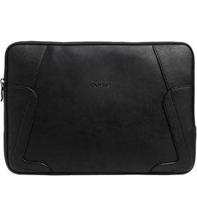 Premium Laptop Kılıfı, 13-14 inç, Su Geçirmez Suni Deri, 35x25x2.5 cm, Modern Tasarım, Siyah, Fermuarlı, İş ve Günlük Kullanım İçin