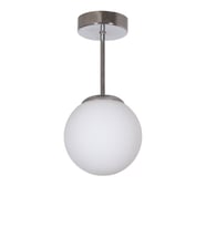 Modern Mini Spor Krom Beyaz Camlı Tavan Plofonyer, Mutfak ve Salon İçin