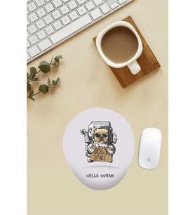 Astro Dog Desenli Bilek Destekli Mouse Pad