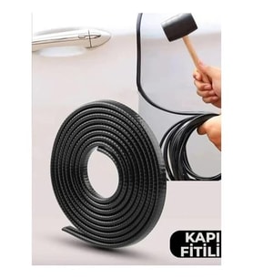 Araç Kapı Koruma Çıta Çarpma Önleyici Fitili Siyah 5 Metre
