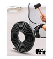 Araç Kapı Koruma Çıta Çarpma Önleyici Fitili Siyah 5 Metre