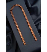 Hematit Doğal Taş Parlak Kahverengi Kalp Kesim 8x2mm Dizi [AA]