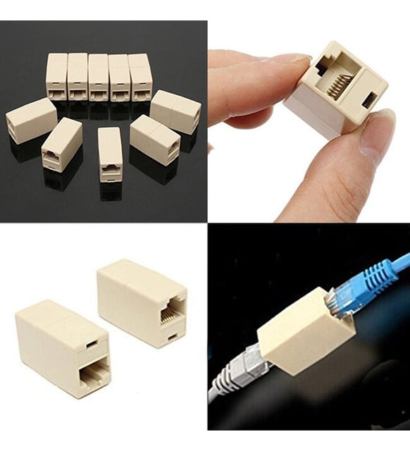 Adsl Kablo Uzatma Aparatı Rj45 Ek Cat5 Cat6 Ara (Köprü) - Gri