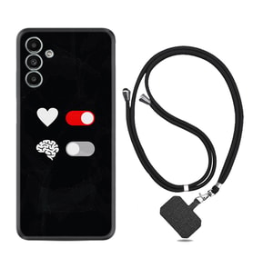 Samsung A23 A31 A32 A50 A51 A52 A53 A70 Kılıf Boyun Askılı Silikon Love Brain 1722
