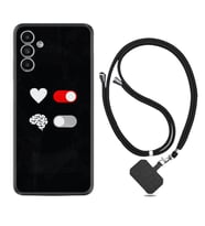 Samsung A23 A31 A32 A50 A51 A52 A53 A70 Kılıf Boyun Askılı Silikon Love Brain 1722