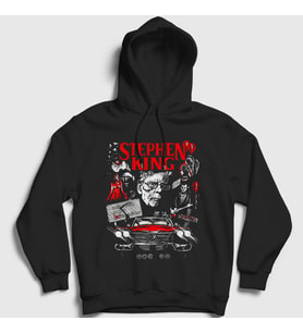 Presmono Unisex Siyah Poster Misery By Stephen King Kapüşonlu Sweatshirt 524168tt