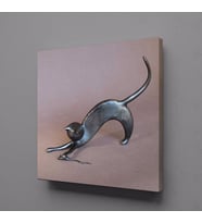KEDİ KANVAS TABLO 110x110cm (Karışık)
