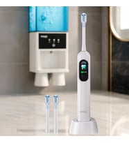 Mioji Oral B8 Care Şarj Edilebilir Diş Fırçası Beyaz + 2 Yedek Başlık