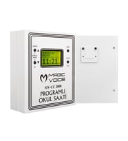 Magicvoice 6 Melodili USB Duvar Tipi Programlı Akıllı Dijital Okul Saati 24 Ders Programlanabilir