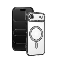 Apple iPhone 17 Air Joke Simli Magneticsafe Kılıf - Siyah