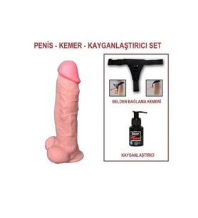 27 cm Belden Bağlamalı Realistik Dildo Penis - J. King