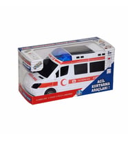 Oyuncak Ambulans Sesli Işıklı Hareketli Oyuncak Araba Bebek Oyuncakları Müzikli Oyuncak
