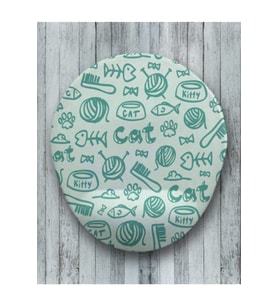 Cats Oval Bilek Destekli Mouse Pad