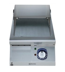 Electrolux Professional Endüstriyel Elektrikli Izgara, Fırçalanmış Krom Kaplamalı Çelik Pişirme Yüzeyi, 400 Mm, Yatay, Termostatik Kontrol, Kazıyıcı Dahil E7IINDAOMCA